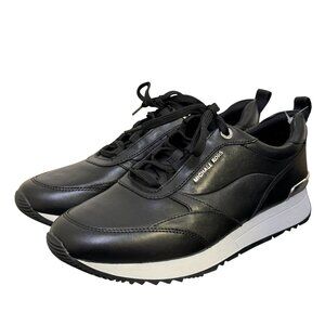 Michael Kors Black Sneakers With White Sole Size 9